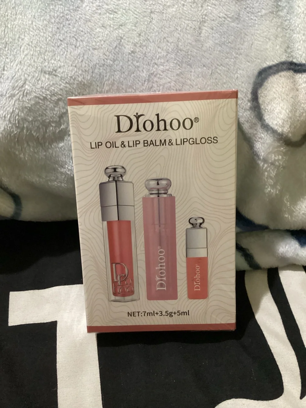 Pink Lip Oil, Balm & Gloss Trio - Hydrating Pink Shine